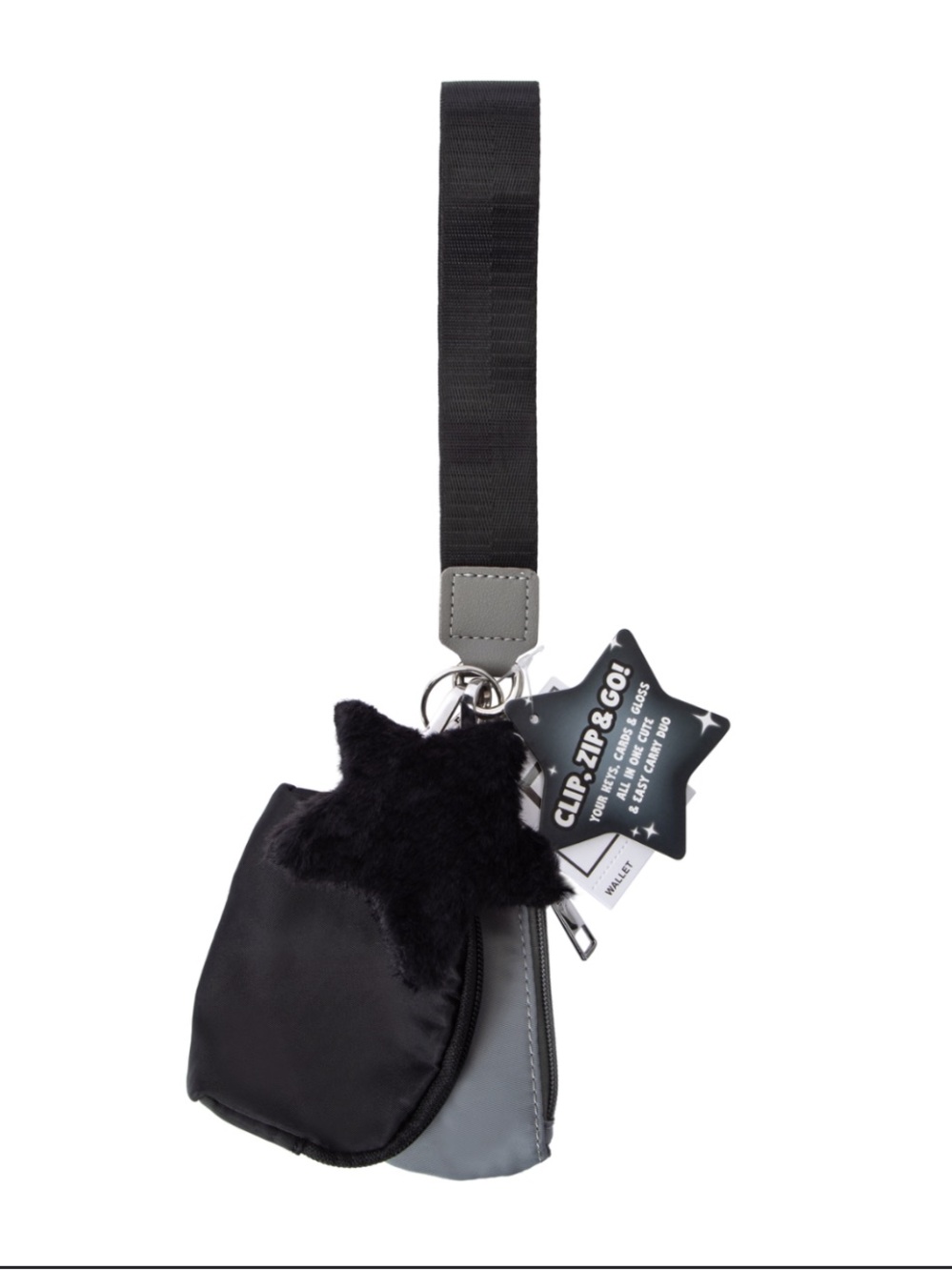 Othr Black and Gray Mini Bag with Star Charm